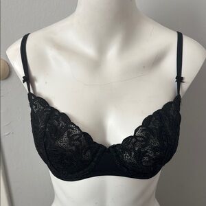 Victoria's Secret Black Lace Underwire Bra